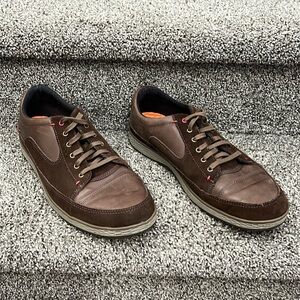 Cushe Men’s Sonny Brown Red Leather Suede Sneaker Size 12